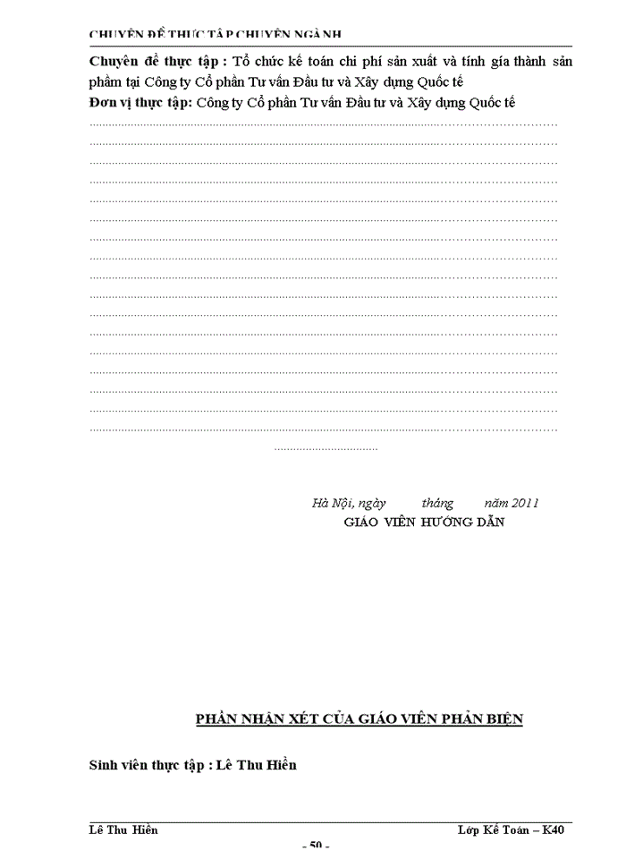 image for page Kế toán Chi phí sản xuất và tính gía thành sản phầm tại Công ty Cổ phần Tư vấn Đầu tư và Xây dựng Quốc tế