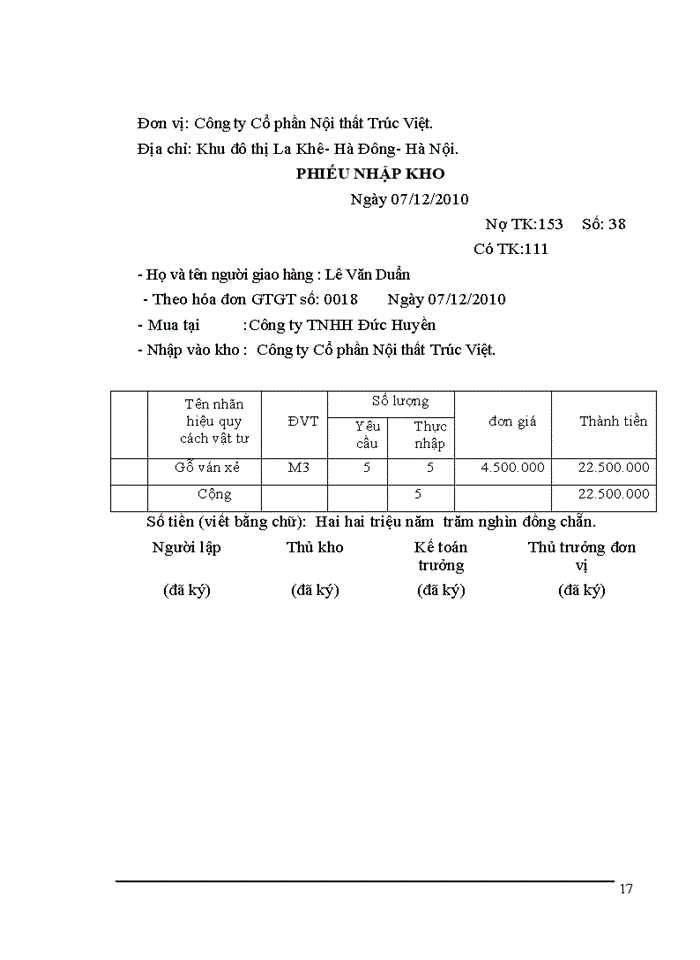 image for page Hoàn thiện Kế toán Nguyên vật liệu ở Công ty Cổ phần Nội thất Trúc Việt
