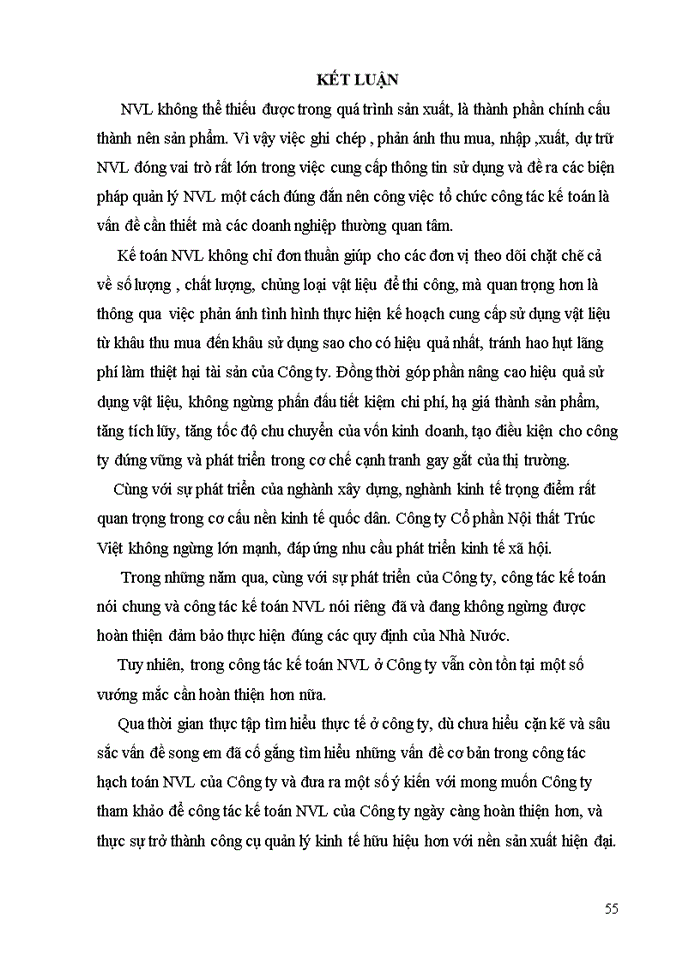 image for page Hoàn thiện Kế toán Nguyên vật liệu ở Công ty Cổ phần Nội thất Trúc Việt