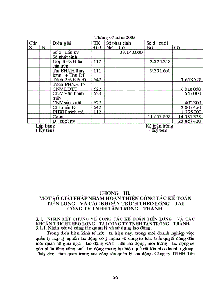 image for page Kế toan tiền lương và các khoản trích theo lương tại Công ty trách nhiệm hữu hạn Tân Trường Thành