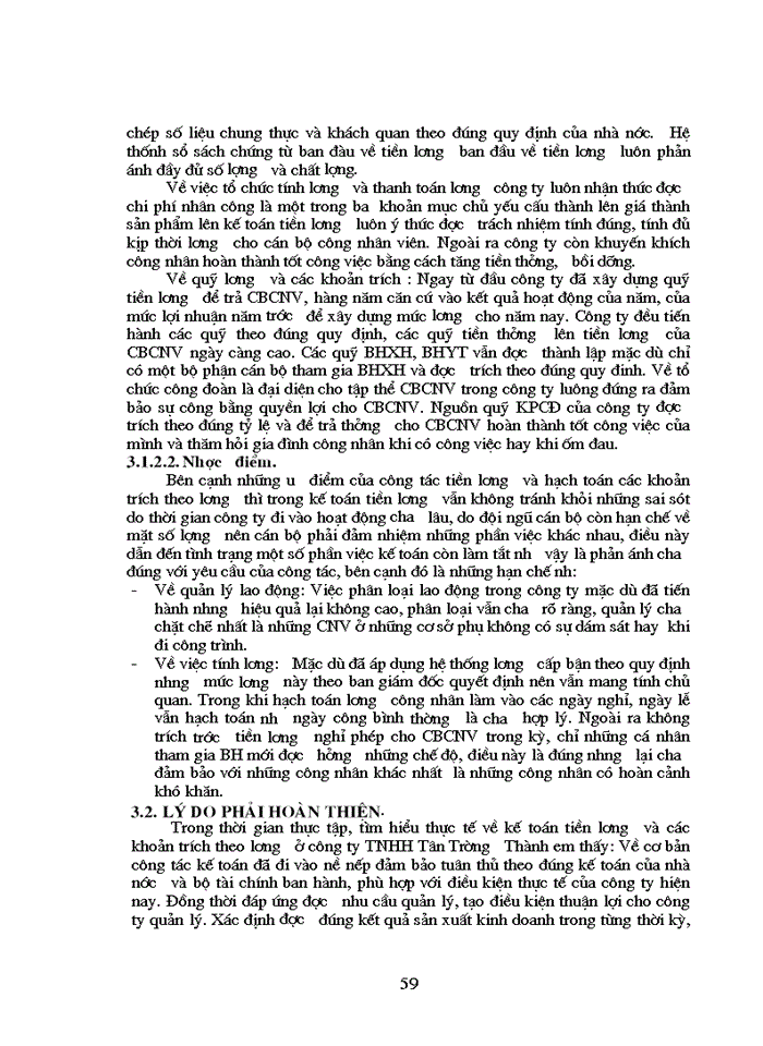 image for page Kế toan tiền lương và các khoản trích theo lương tại Công ty trách nhiệm hữu hạn Tân Trường Thành