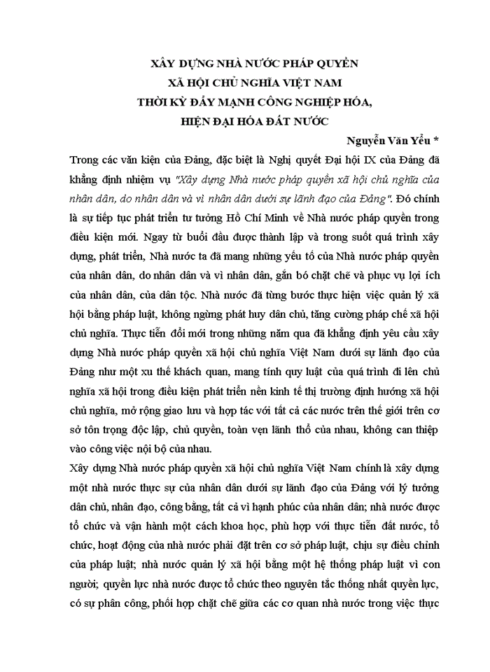 image for page Xây dựng Nhà nước pháp quyền xã hội chủ nghĩa của nhân dân do nhân dân và vì nhân dân dưới sự lãnh đạo của Đảng