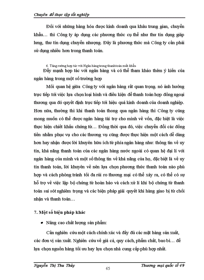 image for page Biện pháp hoàn thiện hoạt động thanh toán xuất khẩu tại Công ty cổ phần Xuất Nhập khẩu Thủ công Mỹ nghệ Artexport