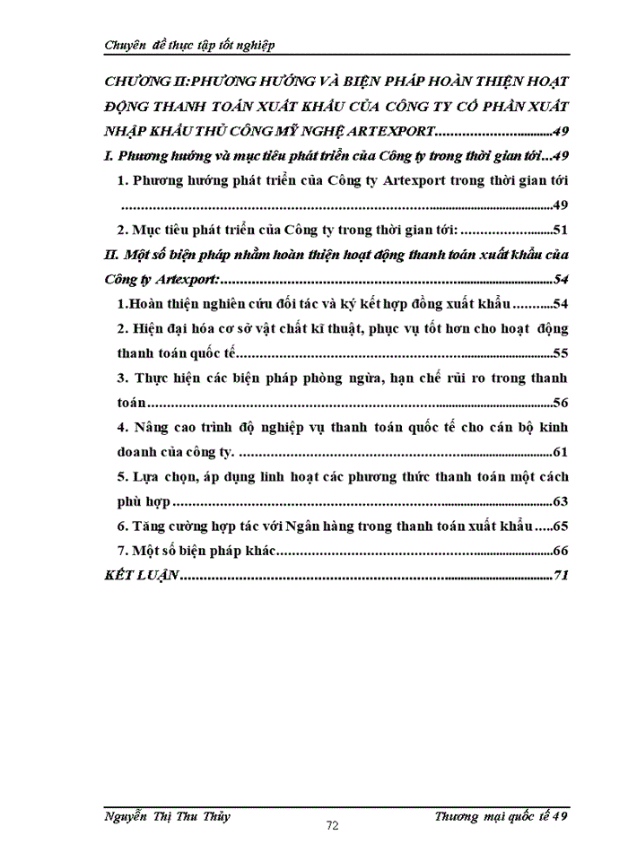 image for page Biện pháp hoàn thiện hoạt động thanh toán xuất khẩu tại Công ty cổ phần Xuất Nhập khẩu Thủ công Mỹ nghệ Artexport