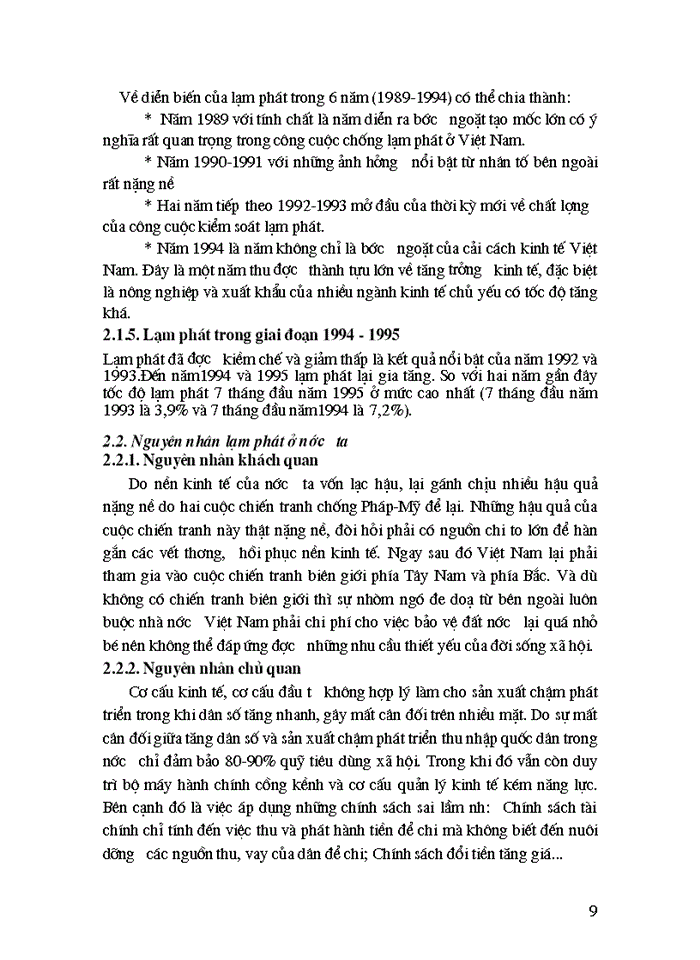 image for page Lạm phát và một số giải pháp để chống lạm phát ở nước ta hiện nay