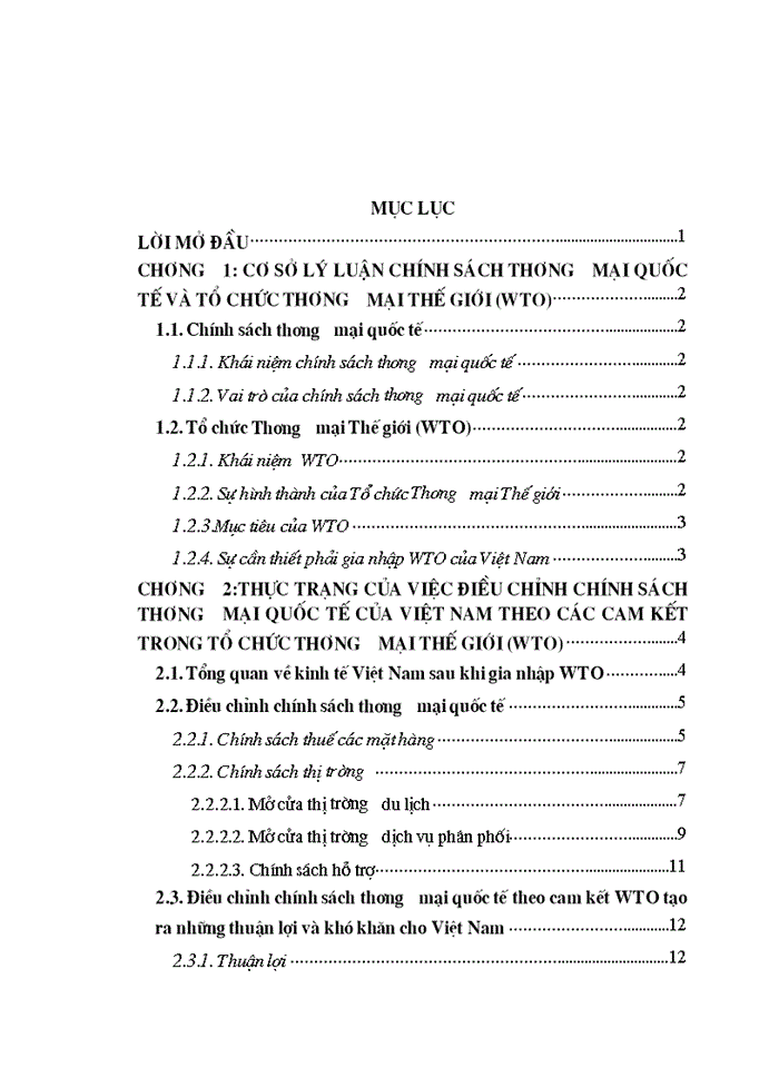 image for page Điều chỉnh chính sách thương mại quốc tế của Việt Nam theo các cam kết trong Tổ chức Thương mại Thế giới WTO và giải pháp