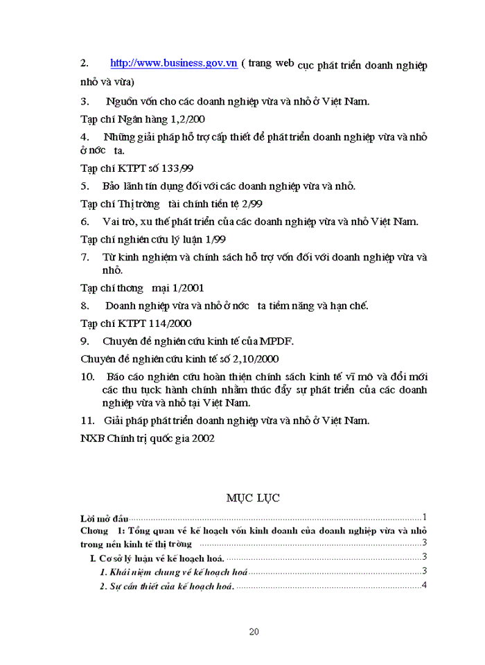 image for page Kế hoạch vốn kinh doanh của doanh nghiệp vừa và nhỏ Việt Nam trong nền kinh tế thị trường