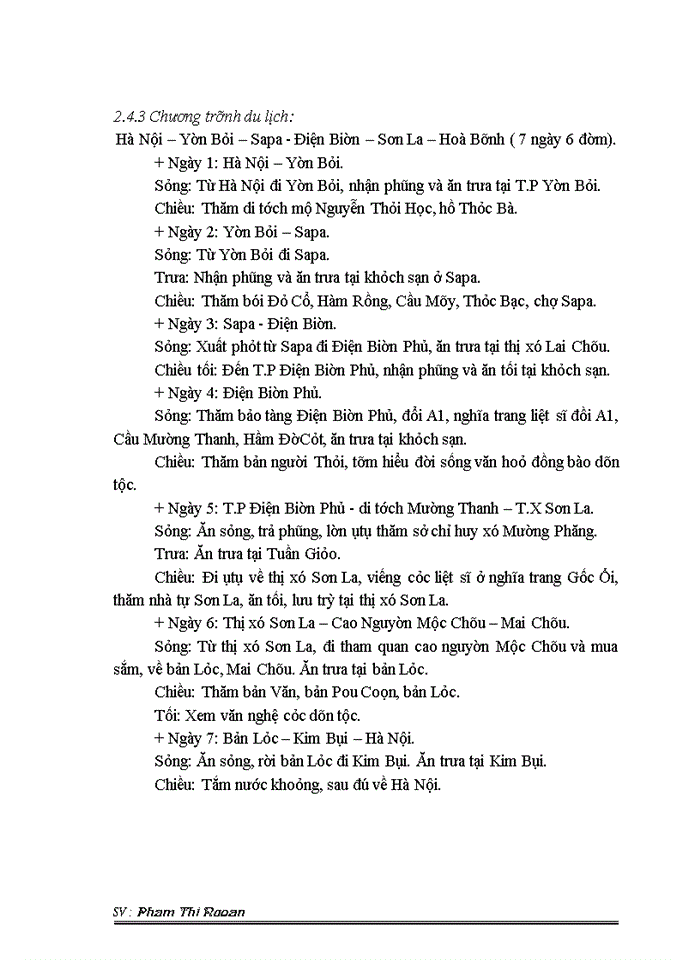 image for page Báo cáo về chuyến đi thực tế Sapa