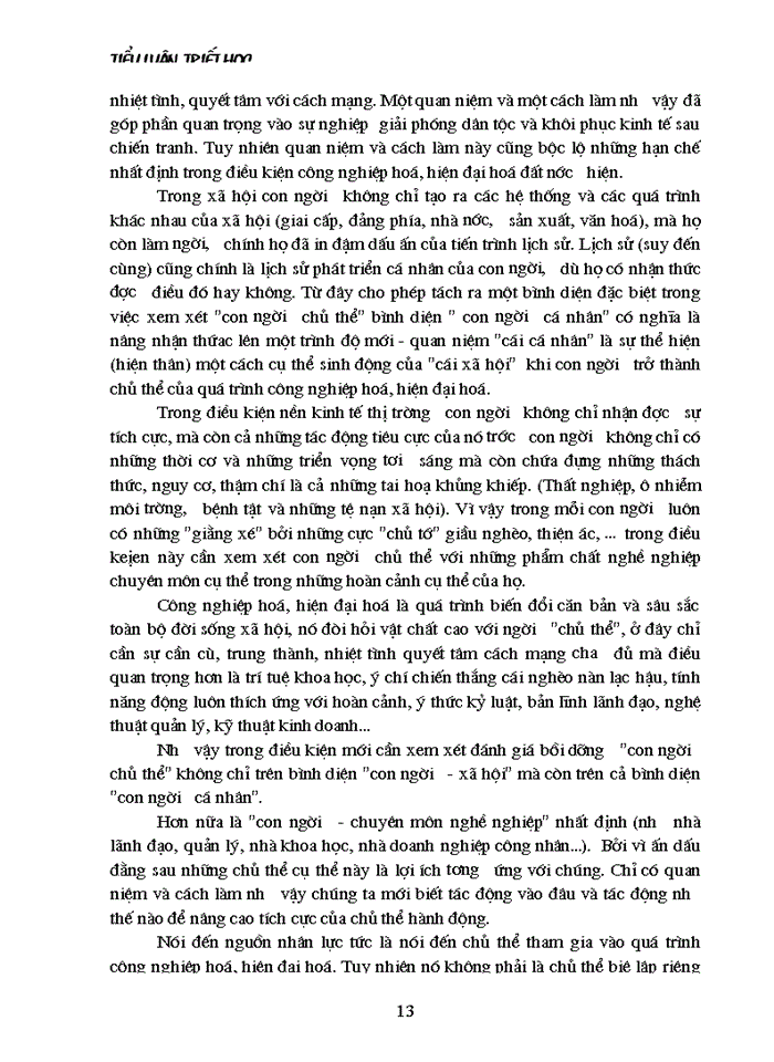 image for page Lý luận của chủ nghĩa Mác về con người và vấn đề con người trong sự nghiệp công nghiệp hoá hiện đại hoá đất nước