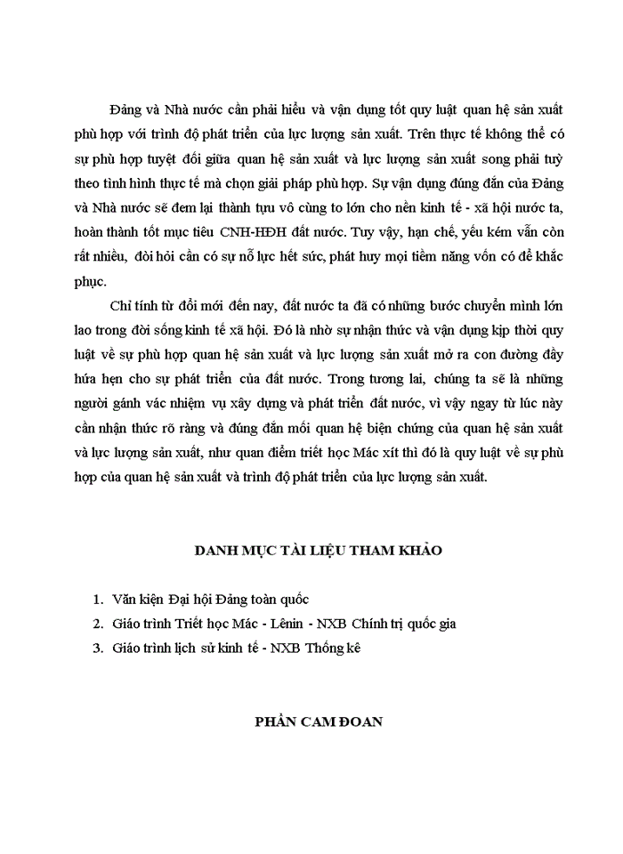 image for page Vận dụng quan điểm triết học Mác xit về qui luật quan hệ sản xuất phải phù hợp với trình độ lực lượng sản xuất để phát triển những thành tựu hạn chế trong phát triển kinh tế - xã hội của Việt Nam trong giai đoạn từ đổi mới đến nay