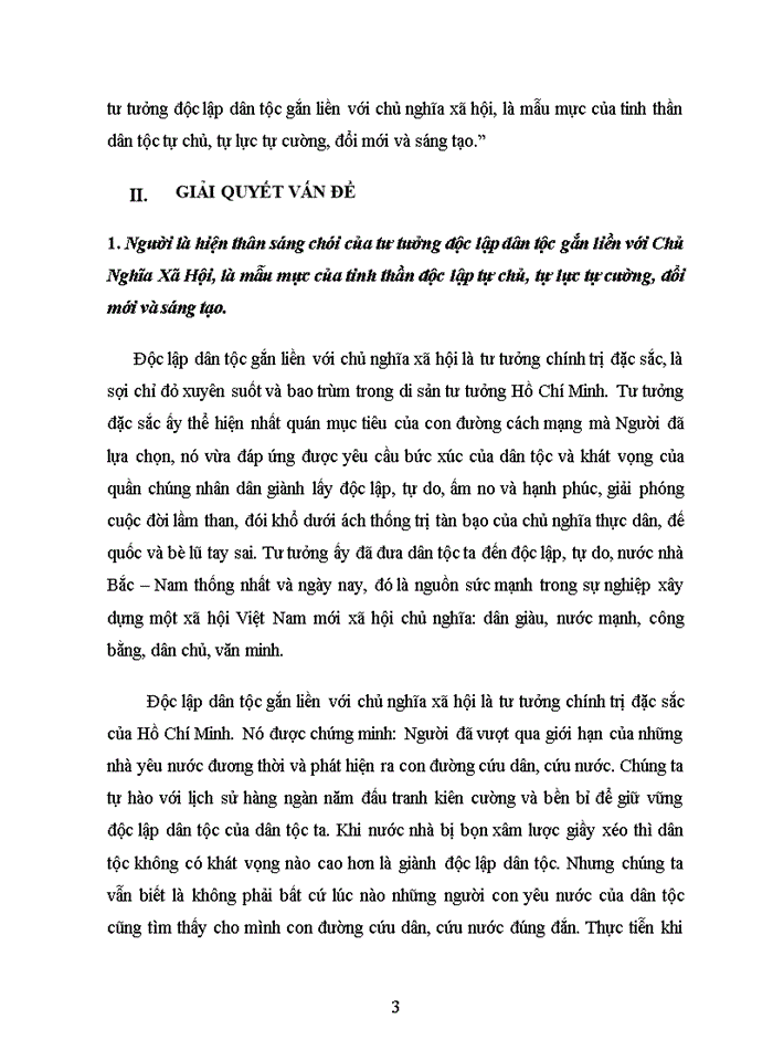 image for page Người là hiện thân sáng chói của tư tưởng độc lập dân tộc gắn liền với Chủ Nghĩa Xã Hội là mẫu mực của tinh thần độc lập tự chủ tự lực tự cường đổi mới và sáng tạo Hãy phân tích và chứng minh nhận định trên liên hệ với thực tiễn ở Việt Nam