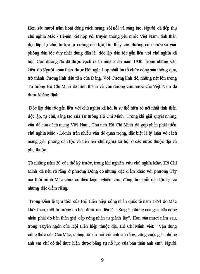 image for page Người là hiện thân sáng chói của tư tưởng độc lập dân tộc gắn liền với Chủ Nghĩa Xã Hội là mẫu mực của tinh thần độc lập tự chủ tự lực tự cường đổi mới và sáng tạo Hãy phân tích và chứng minh nhận định trên liên hệ với thực tiễn ở Việt Nam