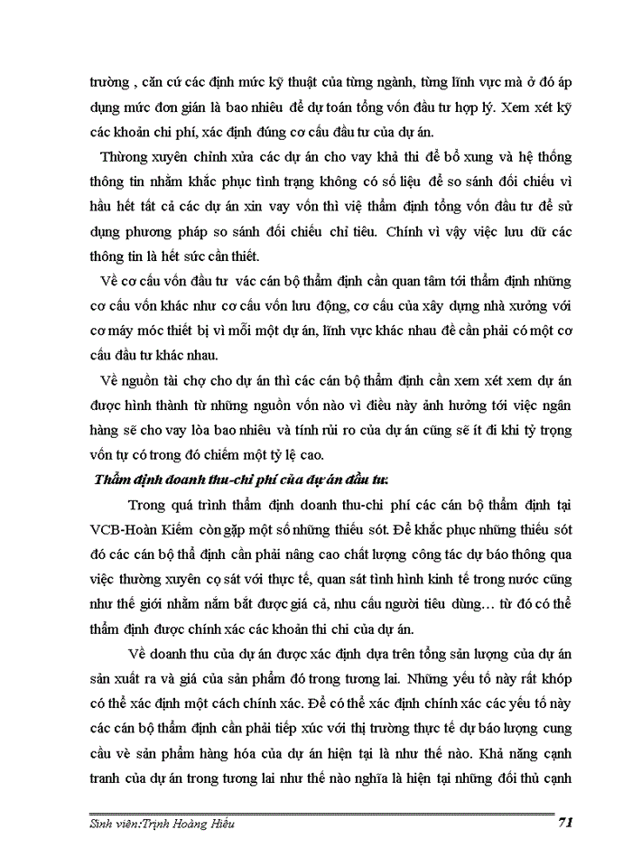 image for page Hoàn thiện công tác thẩm định tài chính dự án đầu tư tại Ngân Hàng Thương Mại Cổ phần Ngoại thương Chi nhánh Hoàn Kiếm