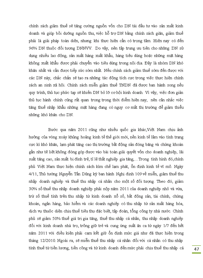 image for page Ảnh hưởng của các chính sách kinh tế vĩ mô của Chính phủ giai đoạn 2007-2011