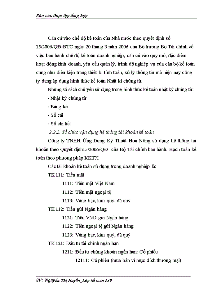 image for page Thực trạng tổ chức bộ máy kế toán và hệ thống kế toán tại Công ty Trách nhiệm Hữu hạng ứng dụng kỹ thuật hóa nông