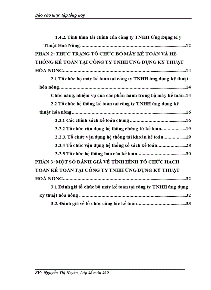 image for page Thực trạng tổ chức bộ máy kế toán và hệ thống kế toán tại Công ty Trách nhiệm Hữu hạng ứng dụng kỹ thuật hóa nông