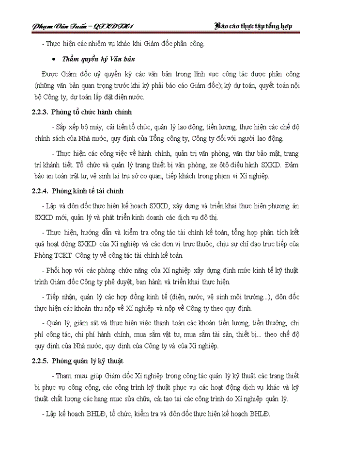 image for page Cơ cấu tổ chức chức năng nhiệm vụ bộ máy chi nhánh Công ty Trách nhiệm Hữu hạng một thành viên dịch vụ nhà ở và khu đô thị - xí nghiệp 1