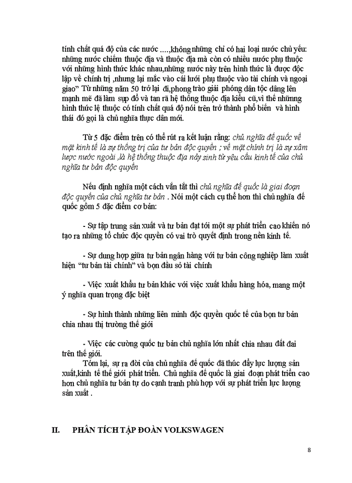 image for page Quan điểm của chủ nghĩa Mác-Lênin về chủ nghĩa tư bản độc quyền vận dụng vấn đề nghiên cứu trên phân tích tập đoàn Volkswagen