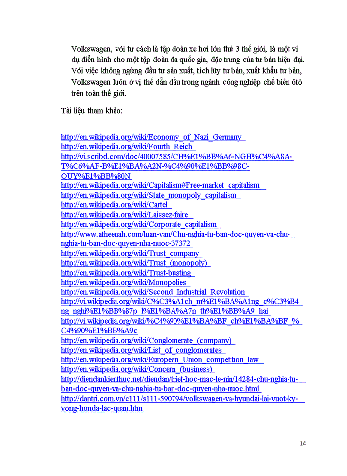 image for page Quan điểm của chủ nghĩa Mác-Lênin về chủ nghĩa tư bản độc quyền vận dụng vấn đề nghiên cứu trên phân tích tập đoàn Volkswagen