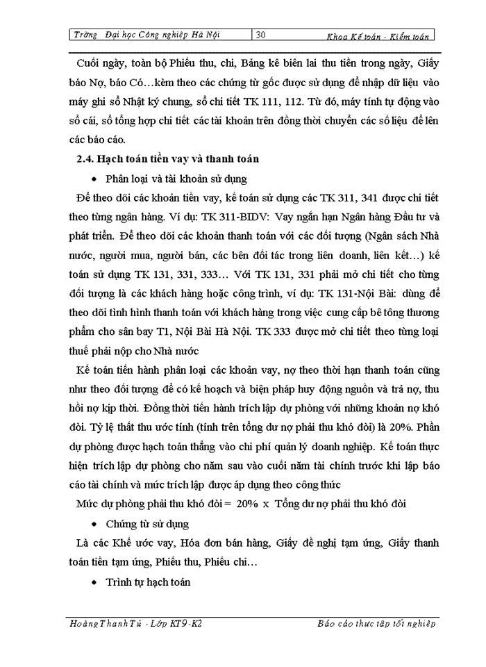 image for page Đặc điểm tổ chức công tác kế toán tại Công ty cổ phần Kinh doanh vật tư và xây dựng