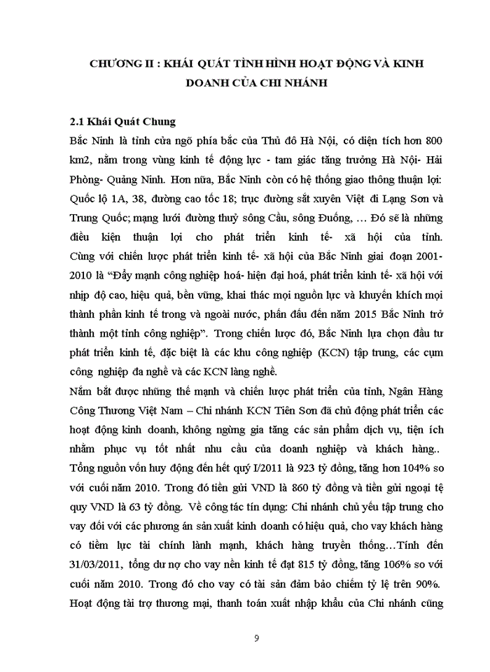 image for page Báo cáo thực tập tại chi nhánh ngân hàng công thương chi nhánh Tiên Sơn