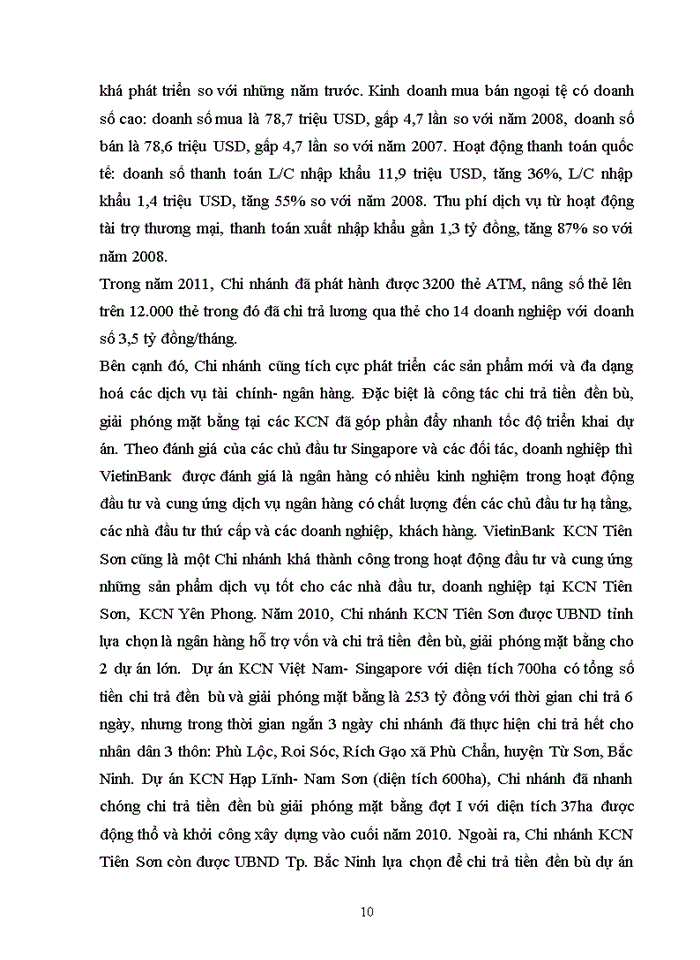 image for page Báo cáo thực tập tại chi nhánh ngân hàng công thương chi nhánh Tiên Sơn