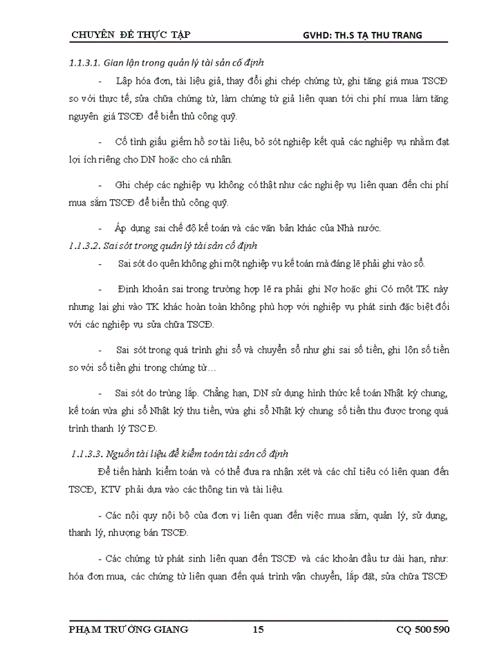 image for page THS Vận dụng quy trình kiểm toán vào kiểm toán khoản mục tài sản cố đinh trong kiểm toán Báo cáo tài chính do Công ty Trách nhiệm Hữu hạng Mazars STT Việt Nam thực hiện