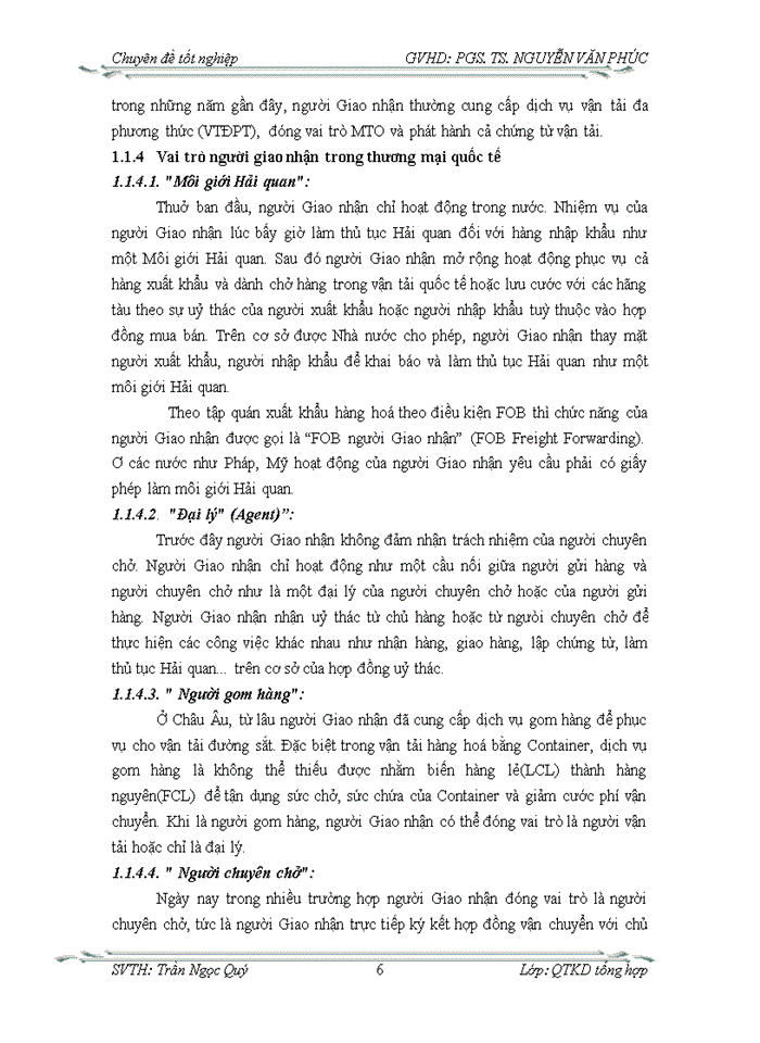 Hoàn thiện công tác giao nhận hàng nhập khẩu bằng đường biển theo phương thức FCL FCL ở Công ty cổ phần Thương mại và vận tải Hợp Phát