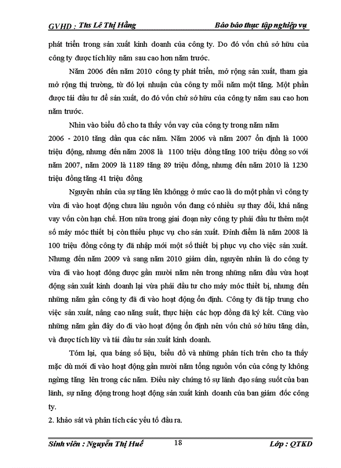 image for page Khái quát tình hình sản xuất kinh doanh của Công ty cổ phần nhựa Huy Hoàn