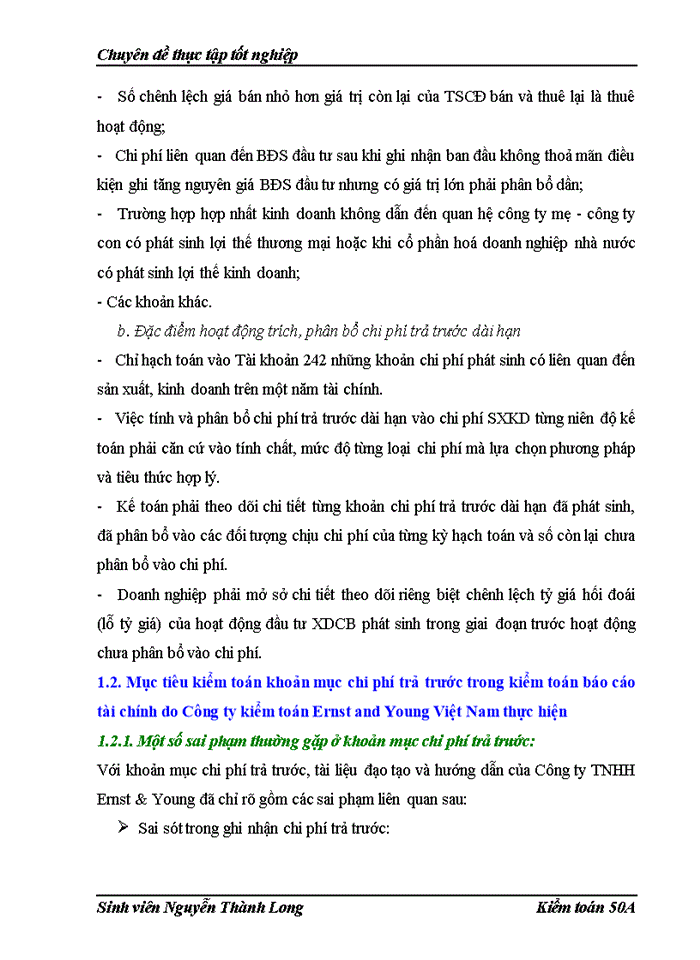 image for page Thực trạng vận dụng quy trình kiểm toán vào kiểm toán khoản mục chi phí trả trước trong kiểm toán Báo cáo tài chính do Công ty kiểm toán Ernst and Young Việt Nam thực hiện tại khách hàng