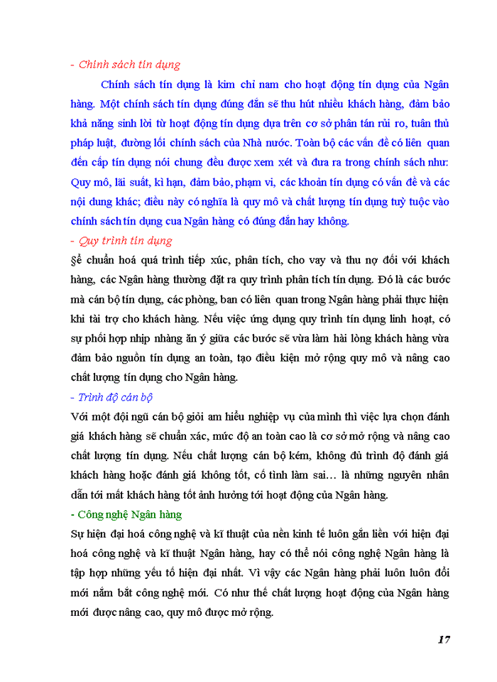 image for page Thực trạng chất lượng phân tích tín dụng tại sở giao dịch Ngân hàng nông nghiệp và Phát Triển Nông Thôn Việt Nam