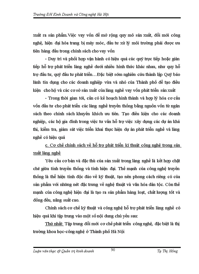 image for page THS Thực trạng và một số giải pháp phát triển du lịch với khôi phục phát triển làng nghề tại Công ty Trách nhiệm Hữu hạng du lịch Mở Việt Nam Hà Nội