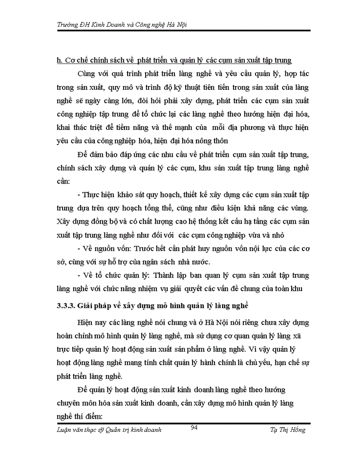 image for page THS Thực trạng và một số giải pháp phát triển du lịch với khôi phục phát triển làng nghề tại Công ty Trách nhiệm Hữu hạng du lịch Mở Việt Nam Hà Nội