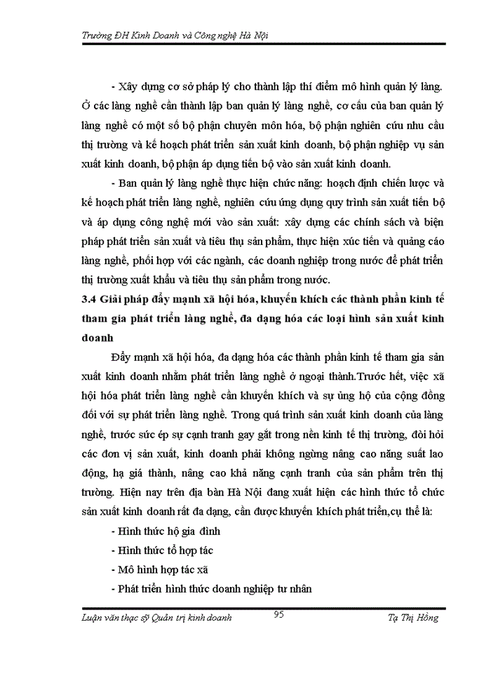 image for page THS Thực trạng và một số giải pháp phát triển du lịch với khôi phục phát triển làng nghề tại Công ty Trách nhiệm Hữu hạng du lịch Mở Việt Nam Hà Nội