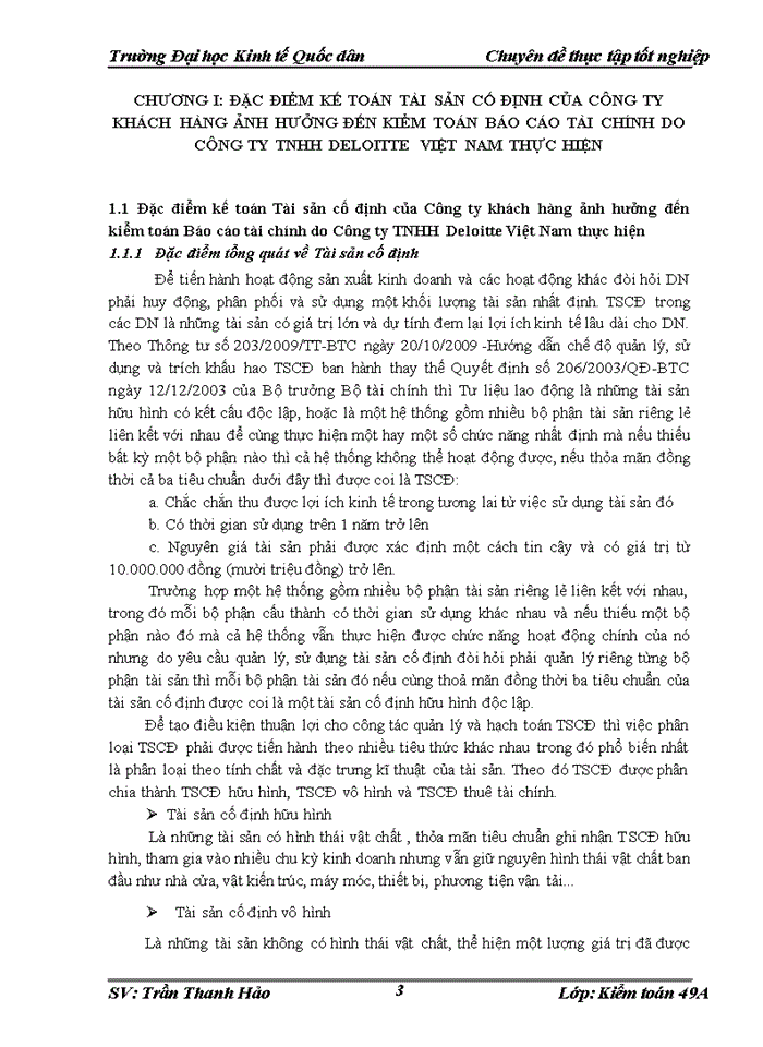 image for page THS Quy trình kiểm toán Tài sản cố định trong kiểm toán Báo cáo tài chính do Công ty Trách nhiệm Hữu hạng Deloitte Việt Nam thực hiện