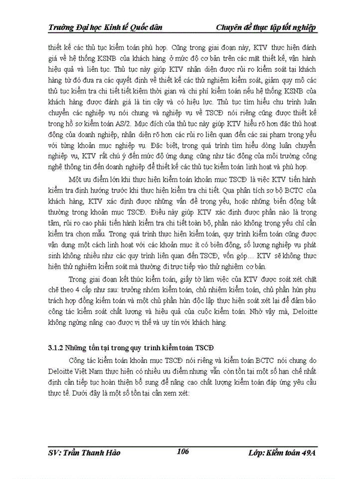 image for page THS Quy trình kiểm toán Tài sản cố định trong kiểm toán Báo cáo tài chính do Công ty Trách nhiệm Hữu hạng Deloitte Việt Nam thực hiện