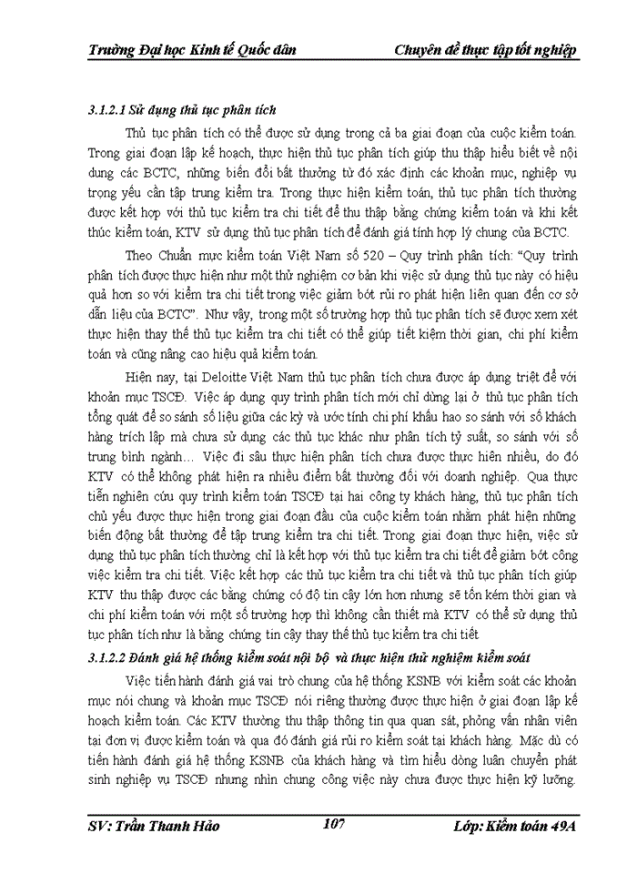 image for page THS Quy trình kiểm toán Tài sản cố định trong kiểm toán Báo cáo tài chính do Công ty Trách nhiệm Hữu hạng Deloitte Việt Nam thực hiện