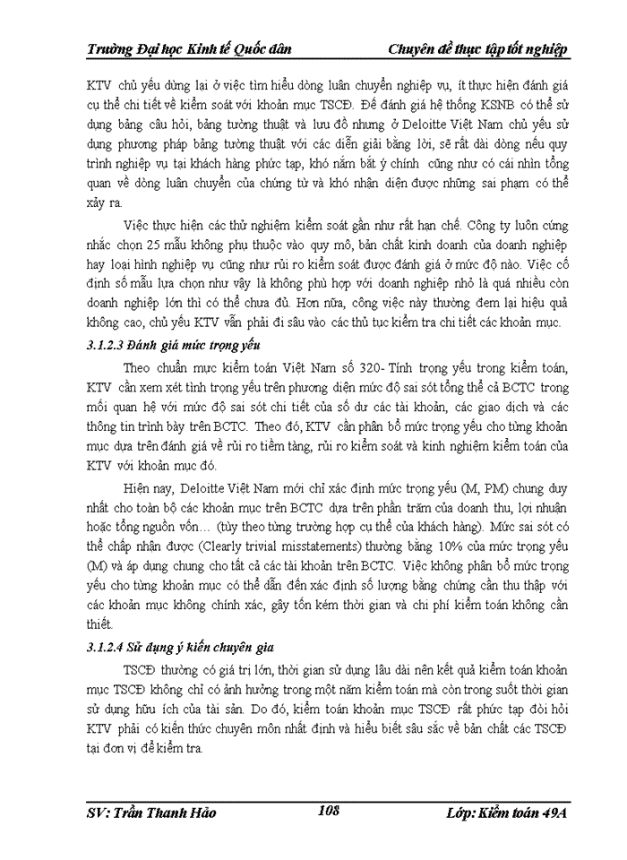 image for page THS Quy trình kiểm toán Tài sản cố định trong kiểm toán Báo cáo tài chính do Công ty Trách nhiệm Hữu hạng Deloitte Việt Nam thực hiện