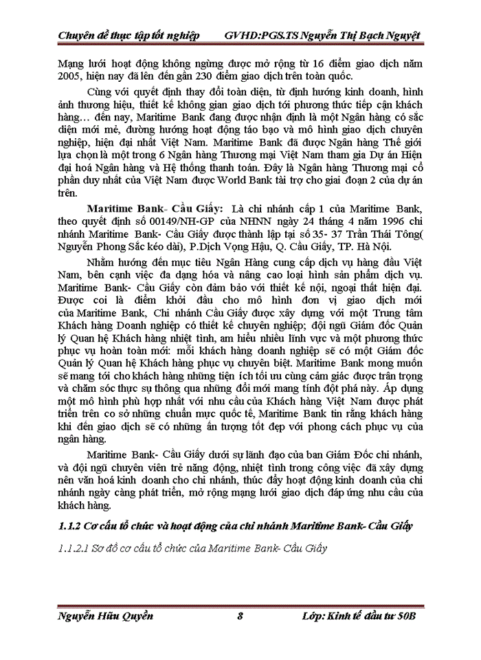 image for page Hoàn thiện công tác thẩm định dự án đầu tư vay vốn tại Ngân hàng Thương mại Cổ phần Hàng Hải Việt Nam- Chi nhánh Cầu Giấy