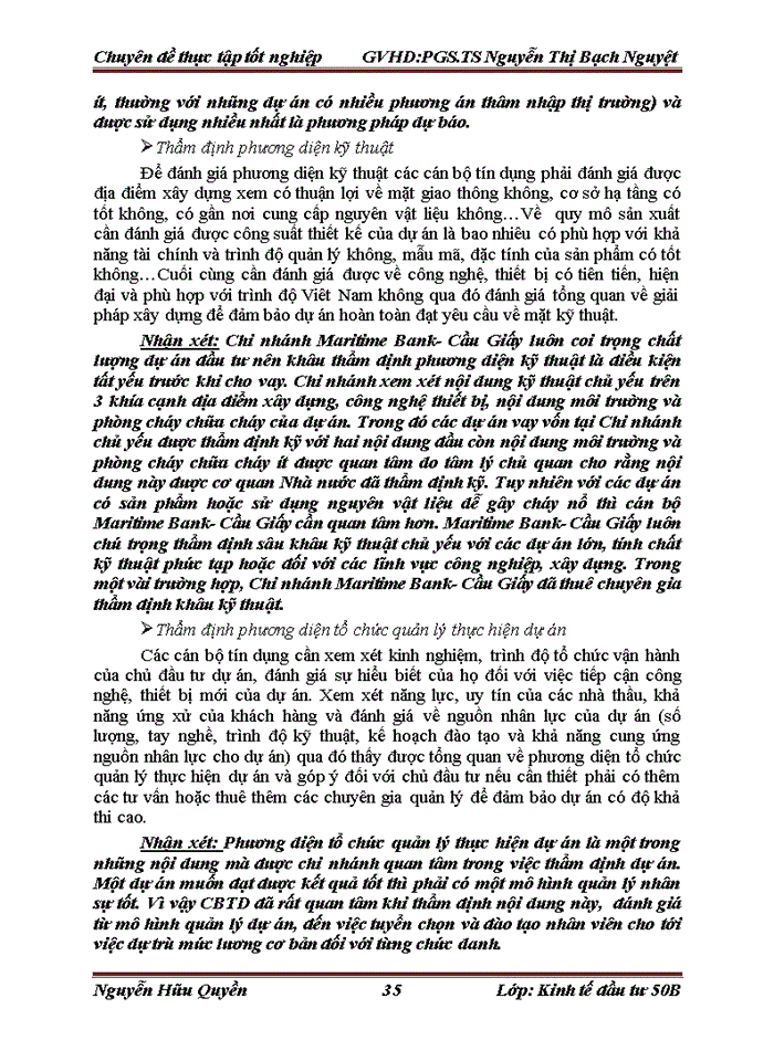 image for page Hoàn thiện công tác thẩm định dự án đầu tư vay vốn tại Ngân hàng Thương mại Cổ phần Hàng Hải Việt Nam- Chi nhánh Cầu Giấy