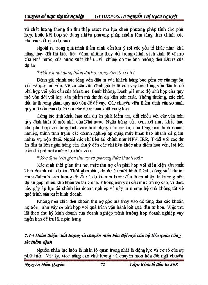 image for page Hoàn thiện công tác thẩm định dự án đầu tư vay vốn tại Ngân hàng Thương mại Cổ phần Hàng Hải Việt Nam- Chi nhánh Cầu Giấy