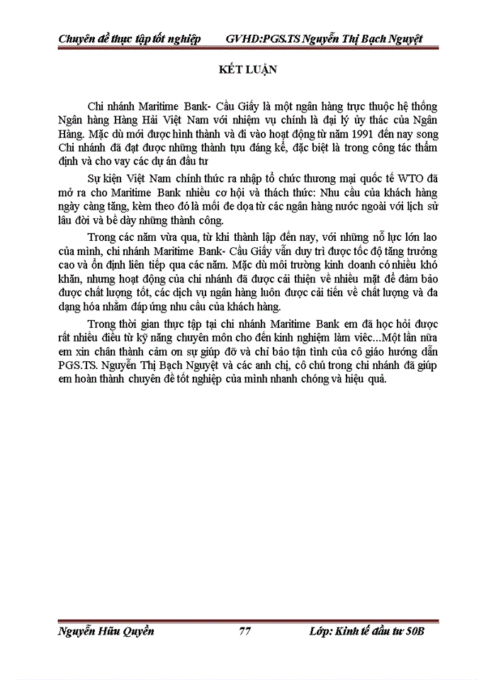 image for page Hoàn thiện công tác thẩm định dự án đầu tư vay vốn tại Ngân hàng Thương mại Cổ phần Hàng Hải Việt Nam- Chi nhánh Cầu Giấy