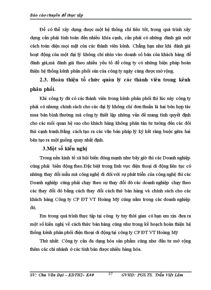 image for page Hoàn thiện hệ thống kênh phân phối điện thoại di động tại Công ty Cổ phần ĐT VT Hoàng Mỹ