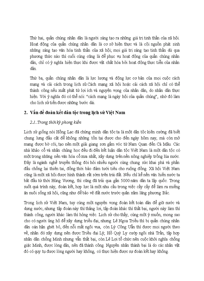 image for page Tư tưởng Phân tích luận điểm Hồ Chí Minh Nước Việt Nam là một dân tộc Việt Nam là một