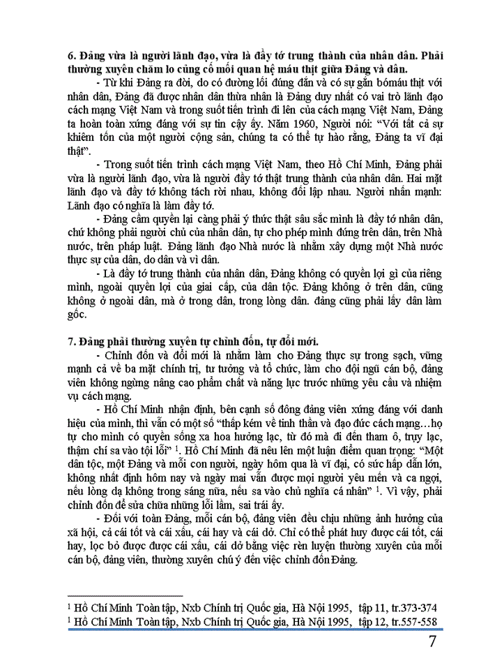 image for page Đường lối Đảng Phân tích luận điểm Đảng ta là một đảng cầm quyền mỗi đảng viên và cán bộ phải thật sự thấm nhuần đạo đức Cách mạng thật sự cần kiệm liêm chính chí công vô tư phải giữ gìn Đảng ta thật trong sạch phải xứng đáng là người lãnh đạo là người đầy tớ trung thành của nhân dân của Hồ Chí Minh liên hệ thực tiễn tại Việt Nam hiện nay