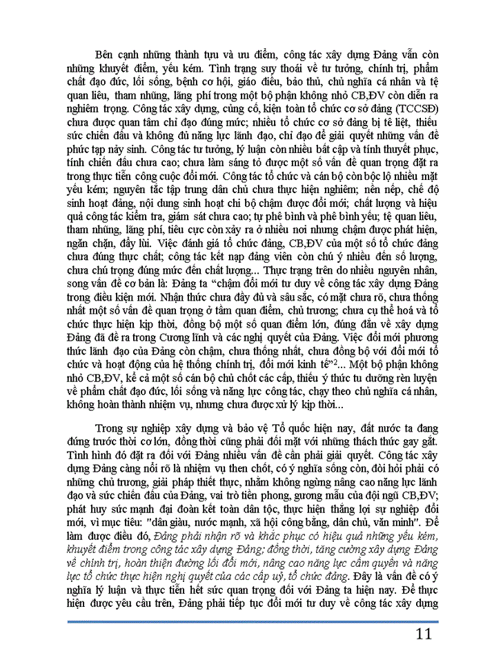 image for page Đường lối Đảng Phân tích luận điểm Đảng ta là một đảng cầm quyền mỗi đảng viên và cán bộ phải thật sự thấm nhuần đạo đức Cách mạng thật sự cần kiệm liêm chính chí công vô tư phải giữ gìn Đảng ta thật trong sạch phải xứng đáng là người lãnh đạo là người đầy tớ trung thành của nhân dân của Hồ Chí Minh liên hệ thực tiễn tại Việt Nam hiện nay