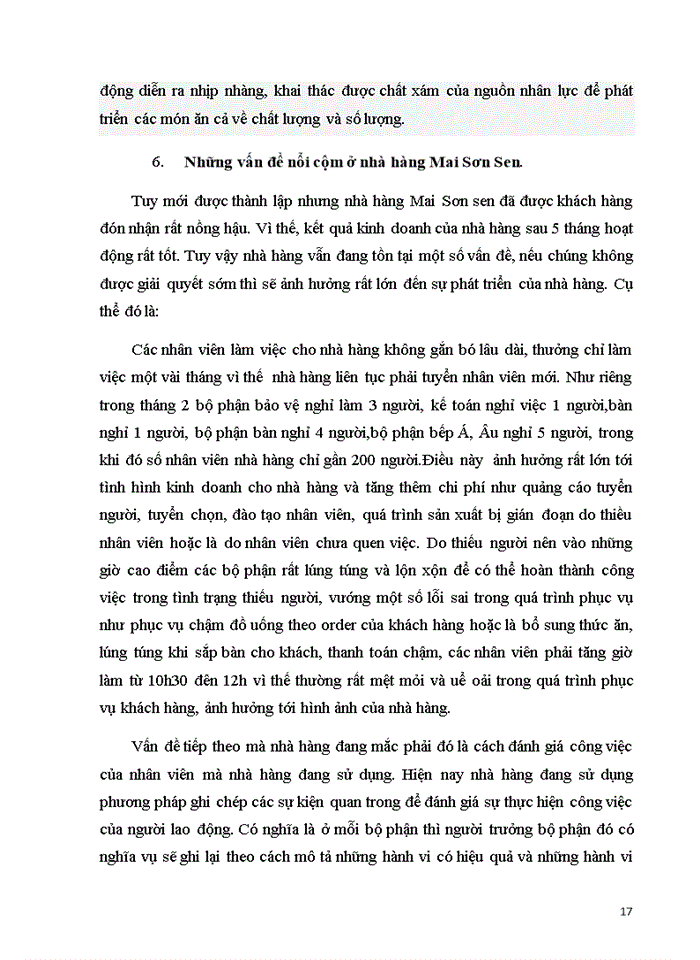 image for page Báo cáo thực tập tổng hợp tại nhà hàng Mai Sơn sen