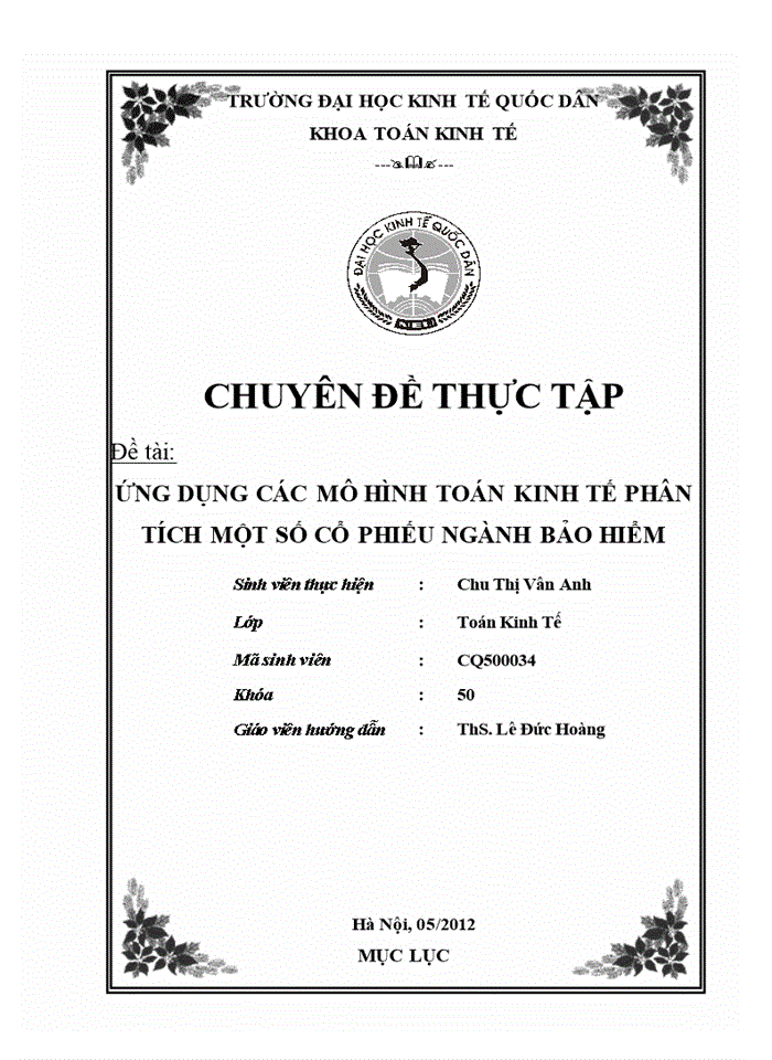 Mo hinh toan kinh te  CHÂU THÔNG PHAN