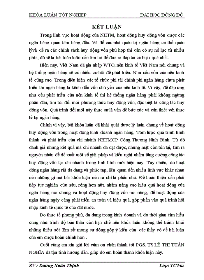 image for page Giải pháp tăng cường huy động vốn tại Ngân Hàng Thương Mại Cổ phần Công thương Ninh Bình