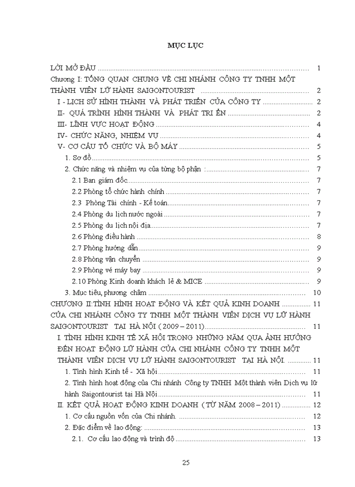 image for page Tình hình hoạt động kinh doanh Chi nhánh Công ty Trách nhiệm Hữu hạng một thành viên dịch vụ Lữ hành Saigontourist tại Hà Nội
